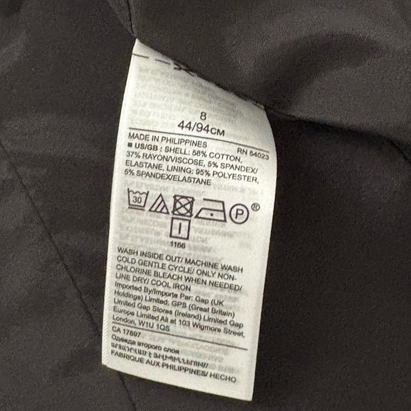 NWT 2pc Banana Republic Women’s Suit Blazer and Pants Black Size 8 - Picture 8 of 16